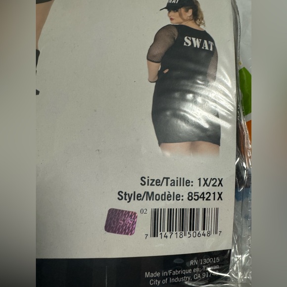 Halloween Disguise Swat Officer Whole Kit Sz 1X/2X Unused in package - Picture 2 of 8